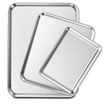 Conjunto de assadeiras Wildone em aço inoxidável, 3 peças
