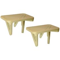 Conjunto de Assentos de Canto Sandlock Sandboxes Plástico Bege 2 Peças