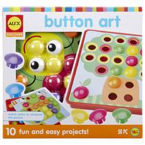 Conjunto de atividades artísticas ALEX Discover Button Art 56 peças para crianças