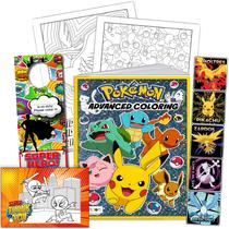 Conjunto de atividades Bendon Pokémon Advanced Coloring com adesivos