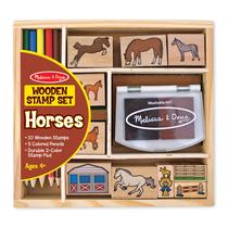 Conjunto de atividades de selos Melissa & Doug Horse Stable 10 Stamps Conjunto de atividades de selos Melissa & Doug Horse Stable 10 Stamps