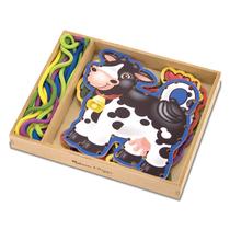 Conjunto de atividades Melissa & Doug Lace and Trace Farm com 5 painéis