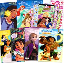 Conjunto de atividades para colorir Disney Princess para crianças com adesivos