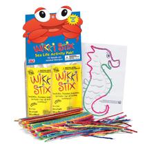 Conjunto de atividades WIKKI STIX Sea Life Pak com 12 criaturas marinhas dos EUA Conjunto de atividades WIKKI STIX Sea Life Pak com 12 criaturas marinhas dos EUA