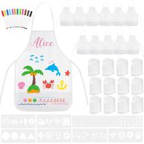 Conjunto de avental e chapéu de chef BOUBONI DIY Kids com caneta colorida 36 unidades Conjunto de avental e chapéu de chef BOUBONI DIY Kids com caneta colorida 36 unidades
