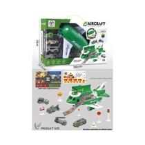 Conjunto De Avião De Brinquedo Para Meninos Com Armazenamento Multifuncional, Modelo De Aeronave,