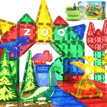 Conjunto de azulejos magnéticos Coodoo Dinosaur World Jungle Kids 3-6y