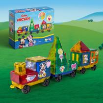 Conjunto de azulejos magnéticos Disney Junior Mickey Train 41 unidades para crianças a partir de 3 anos