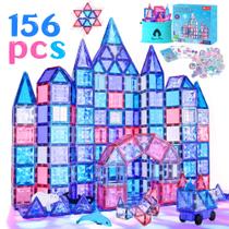 Conjunto de azulejos magnéticos VigorFun Frozen com Car Animal 156 unidades