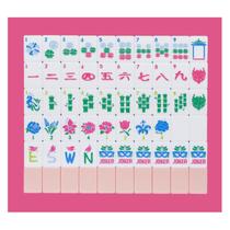 Conjunto de azulejos Mahjong Jongyance American 160 em acrílico com bolsa