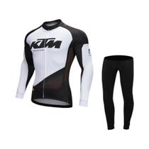 Conjunto de Babadores de Ciclismo KTM Pro Team MTB - Secagem Rápida - Uniforme Masculino Conjunto de Babadores de Ciclismo KTM Pro Team MTB - Secagem Rápida - Uniforme Masculino