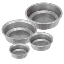 Conjunto de bacia de plástico cinza com 4 peças