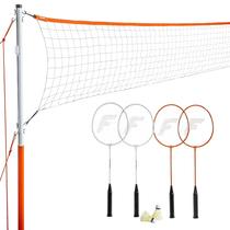 Conjunto de badminton Franklin Sports Backyard com raquetes e passarinhos