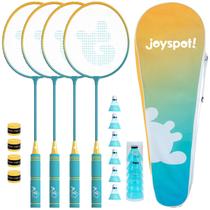 Conjunto de Badminton JOY SPOT! 4 Raquetes 6 Petecas Bolsa Conjunto de Badminton JOY SPOT! 4 Raquetes 6 Petecas Bolsa