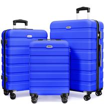 Conjunto de bagagem AnyZip, mala rígida de 3 peças, PC, ABS, azul Conjunto de bagagem AnyZip, mala rígida de 3 peças, PC, ABS, azul