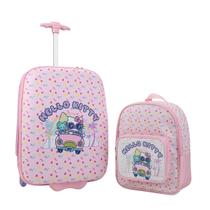 Conjunto de bagagem Bioworld Hello Kitty Beach Trip, pacote com 2