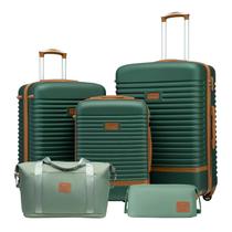 Conjunto de bagagem Coolife de 3 peças com rodas giratórias TSA Lock Conjunto de bagagem Coolife de 3 peças com rodas giratórias TSA Lock