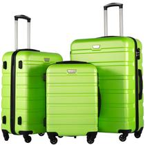 Conjunto de bagagem Coolife de 3 peças Spinner Hardshell Lightweight