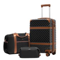 Conjunto de Bagagem Coolife PC Hardshell com Rodas Giratórias e Trava TSA Conjunto de Bagagem Coolife PC Hardshell com Rodas Giratórias e Trava TSA