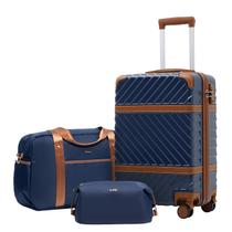 Conjunto de Bagagem Coolife PC Hardshell com Rodas Giratórias e Trava TSA Conjunto de Bagagem Coolife PC Hardshell com Rodas Giratórias e Trava TSA