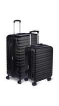 Conjunto de bagagem de viagem Amazon Basics, 2 peças, preto (55 cm, 78 cm)