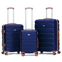 Conjunto de bagagem Flight Knight com fechadura TSA e rodas giratórias duplas