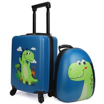 Conjunto de Bagagem Infantil Emissary Dinossauro - com Rodas e Mochila Conjunto de Bagagem Infantil Emissary Dinossauro - com Rodas e Mochila