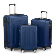 Conjunto de bagagem Karl Home 3 peças ABS azul marinho Conjunto de bagagem Karl Home 3 peças ABS azul marinho