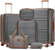 Conjunto de bagagem Kono de 3 peças expansível com roda giratória TSA Lock