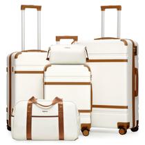 Conjunto de Bagagem LONG VACATION 5 Peças PC+ABS com Cadeado TSA Conjunto de Bagagem LONG VACATION 5 Peças PC+ABS com Cadeado TSA