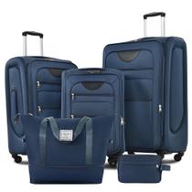 Conjunto de bagagem Merax Softside Lightweight de 3 peças com mochila