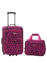 Conjunto de Bagagem Rockland Fashion Softside 2 Peças - Magenta