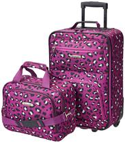 Conjunto de Bagagem Rockland Fashion Softside 2 Peças - Roxo Conjunto de Bagagem Rockland Fashion Softside 2 Peças - Roxo