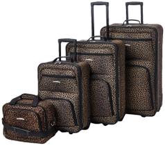Conjunto de Bagagem Rockland Jungle Softside Leopard - 4 Peças
