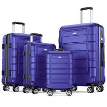 Conjunto de bagagem SHOWKOO expansível PC+ABS 4 peças azul royal Conjunto de bagagem SHOWKOO expansível PC+ABS 4 peças azul royal
