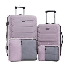 Conjunto de Bagagem Wrangler Miami 4 Peças Lilás - Com Cubos