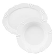 Conjunto de Baixelas com 2 Peças Soleil White - Oxford Porcelanas