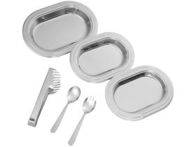 Conjunto de Baixelas Tramontina Inox 6 Peças - Convida Ciclo