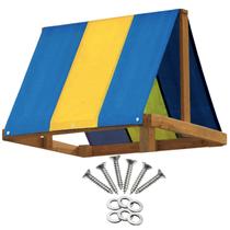 Conjunto de balanço para parque infantil Tarp Canopy Shade azul/amarelo 132x228cm