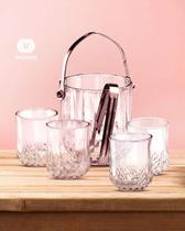 Conjunto De Balde De Gelo 4 Copos E Pegador De Inox Conjunto De Balde De Gelo 4 Copos E Pegador De Inox