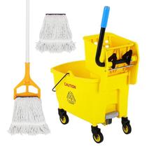 Conjunto de Balde Mop FAHKNS 33 L com Espremedor Lateral e Rodas