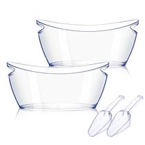 Conjunto de Baldes de Gelo tchrules 2 Peças Transparente 5,5L Plástico