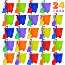 Conjunto de baldes e pás de praia Qiuyanbo Sand Castles de 5 polegadas Conjunto de baldes e pás de praia Qiuyanbo Sand Castles de 5 polegadas