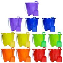Conjunto de baldes e pás de praia Sand Castle Qiuyanbo com 12