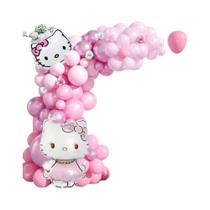 Conjunto De Balões 3D Kawaii Hello Kitty Para Decoração De Festa De Aniversário, Brinquedos E