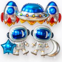 Conjunto de balões com decoração de aniversário com tema Katchon Space, pacote com 7