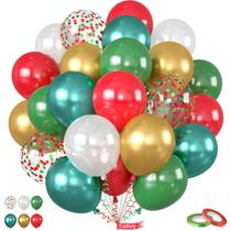 Conjunto de Balões Cudory 50 Peças 12" Cores de Natal