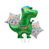 Conjunto de balões Cute Dinosaur T-Rex Green com S +3 anos 42-70 cm Conjunto de balões Cute Dinosaur T-Rex Green com S +3 anos 42-70 cm