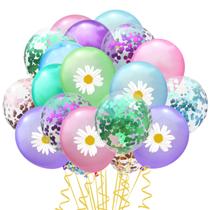 Conjunto de balões Daisy Confetti 36 unidades de látex de 12 polegadas para festa Conjunto de balões Daisy Confetti 36 unidades de látex de 12 polegadas para festa