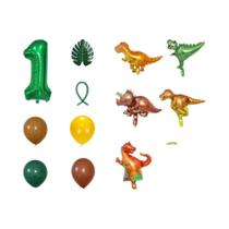 Conjunto De Balões De Aniversário De Dinossauro De 32 Polegadas Para Meninos Decoração De Chá De